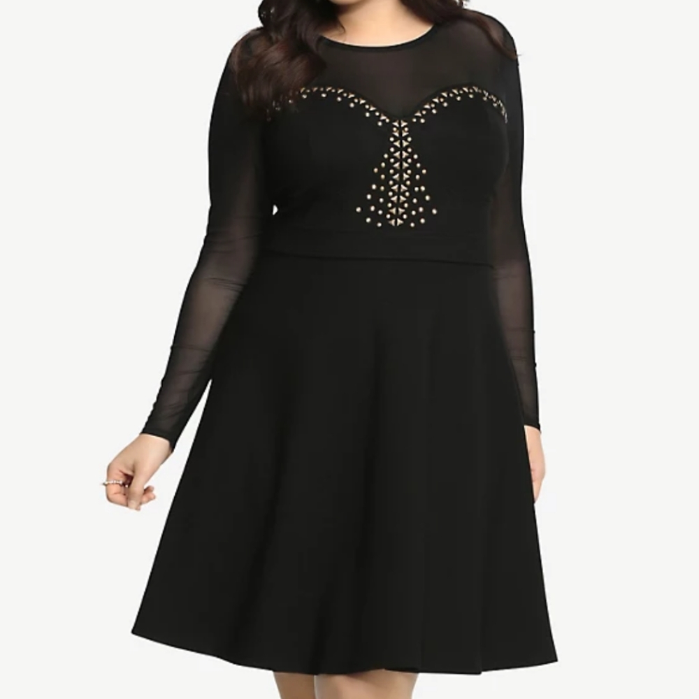 Torrid studded skater dress